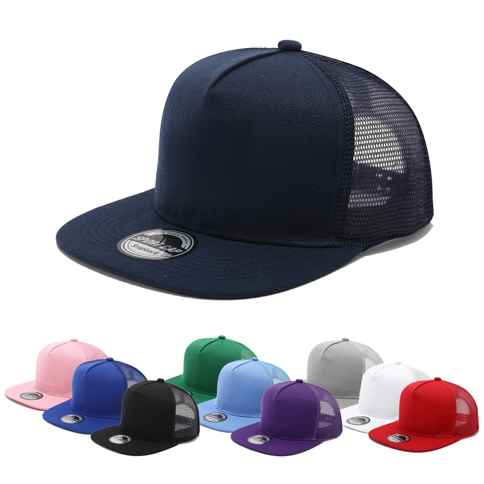 Trucker Cap Mesh - Neue Hip-Hop-Baseballkappe mit Netzrücken für Männer