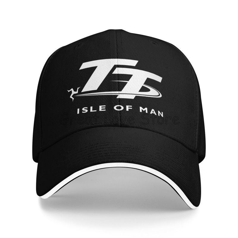 Golf Cap Dad - Isle of Man TT Races Motorrad-Druck-Baseballkappe,