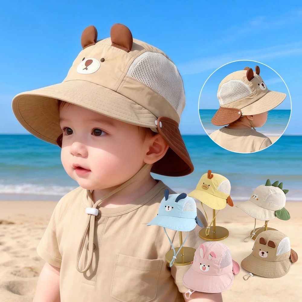Niedlicher Cartoon-Baby-Strand – Bucket Hat Cotton Bewertung und Preis